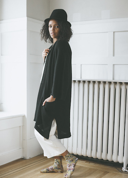 Bare Knitwear Chaki Kimono Coat - Black Bare Knitwear Chaki Kimono Coat - Black