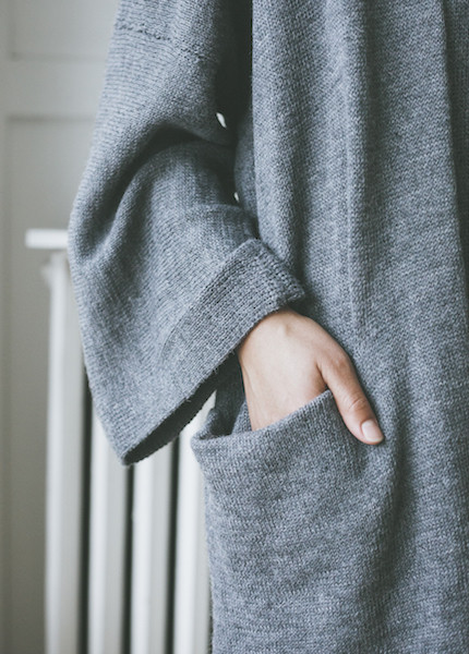 Bare Knitwear Chaki Kimono Coat - Charcoal Bare Knitwear Chaki Kimono Coat - Charcoal