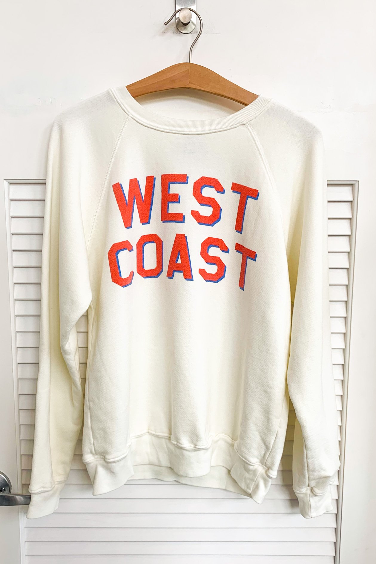 UNISEX RETROBRAND BLACK LABEL West Coast' Sweatshirt in White