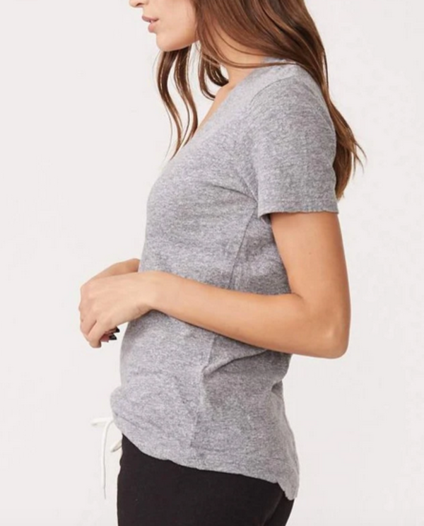 MONROW V-Neck top - Granite MONROW V-Neck top - Granite