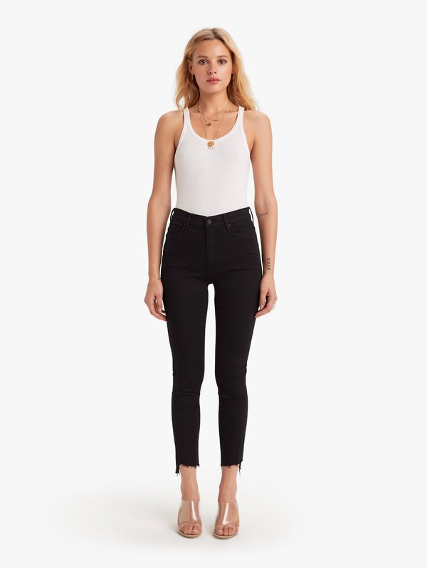 Mother Denim Stunner Zip Ankle Step Fray Jeans - Not Guilty Mother Denim Stunner Zip Ankle Step Fray Jeans - Not Guilty