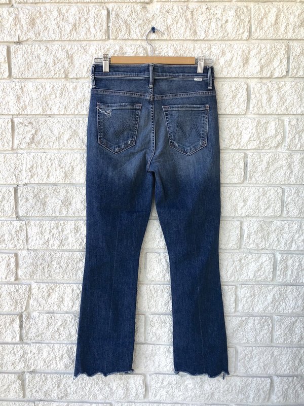 Mother Denim The Insider Crop Step Chew Jeans Mother Denim The Insider Crop Step Chew Jeans