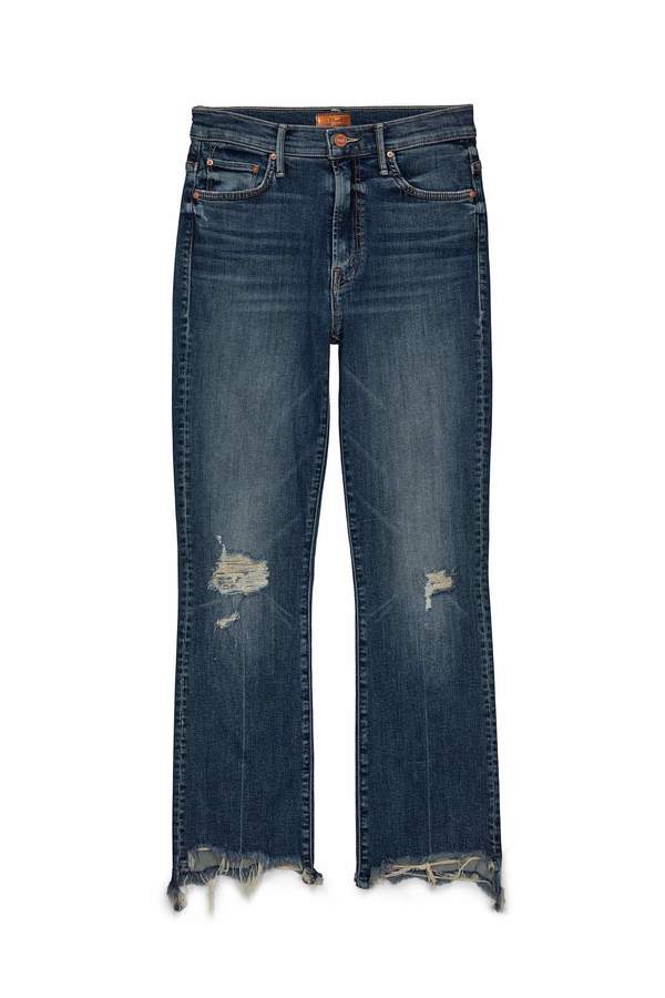 Mother Denim The Insider Crop Step Chew Jeans Mother Denim The Insider Crop Step Chew Jeans