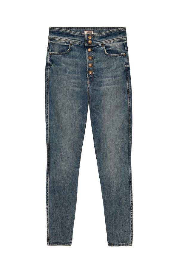 Mother Denim The Swooner Snapped Ankle Jeans - Bonfire Lighting Mother Denim The Swooner Snapped Ankle Jeans - Bonfire Lighting