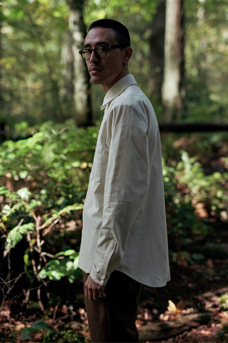 Frank Leder Cotton Bedsheet Shirt - Natural