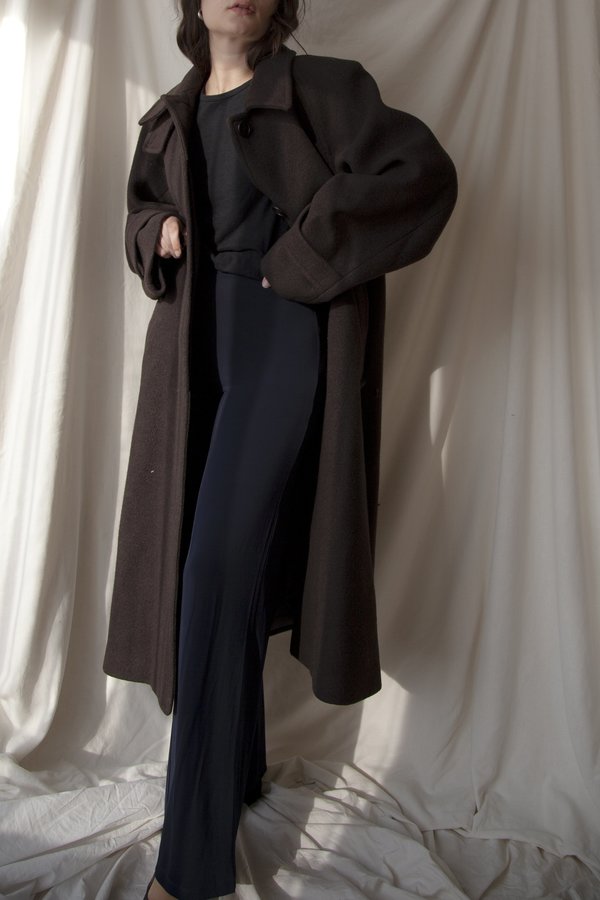 AMOMENTO Raglan Coat - Brown | Garmentory