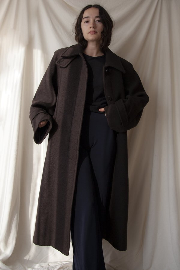 AMOMENTO Raglan Coat - Brown | Garmentory