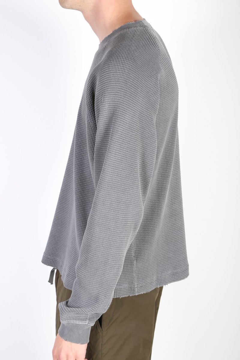 【関税込み】John Elliott グレー Folsom サーマルTシャツ John Elliott FOLSOM THERMAL CREW | Garmentory