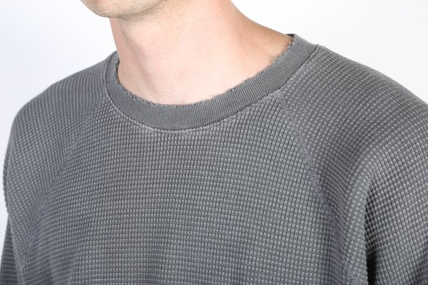 【関税込み】John Elliott グレー Folsom サーマルTシャツ Folsom Group