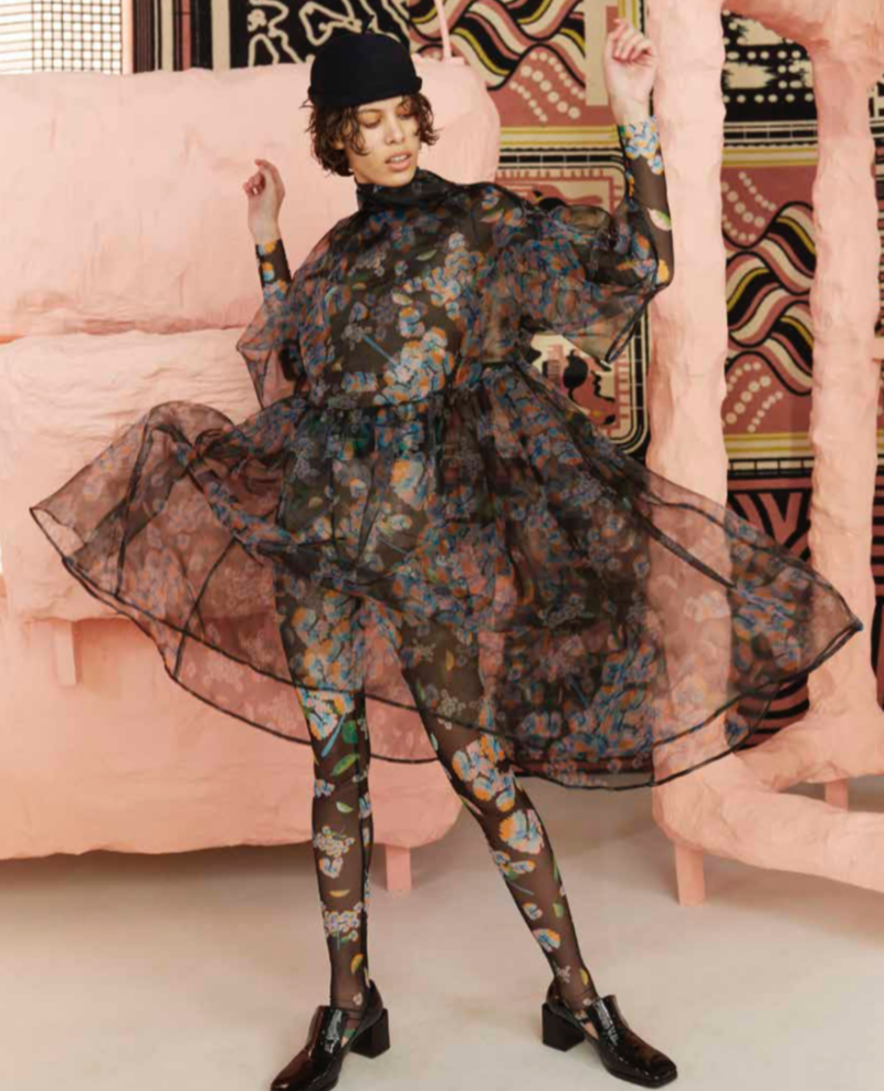 Henrik Vibskov Balsam Dress - Flower Brush Print | Garmentory