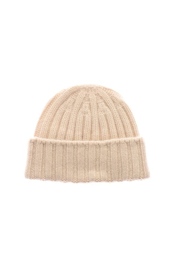 Cableami cashmere 2x2 ribbed beanie | Garmentory display picture 1