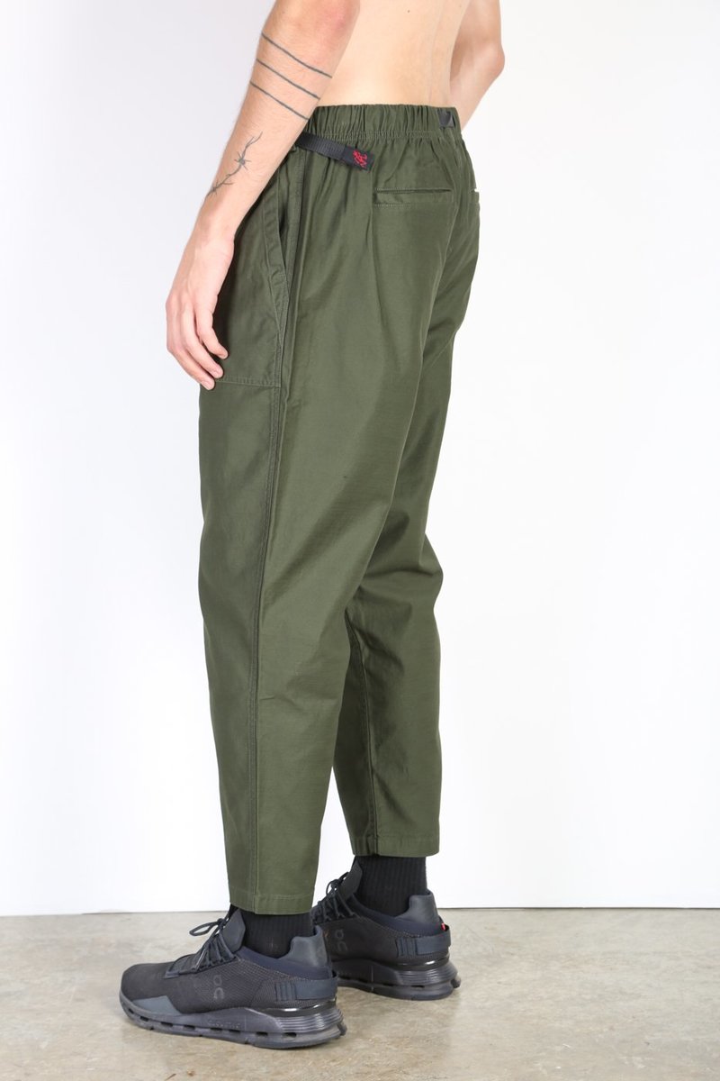 Gramicci Back Satin Loose Taper Pants - Olive | Garmentory