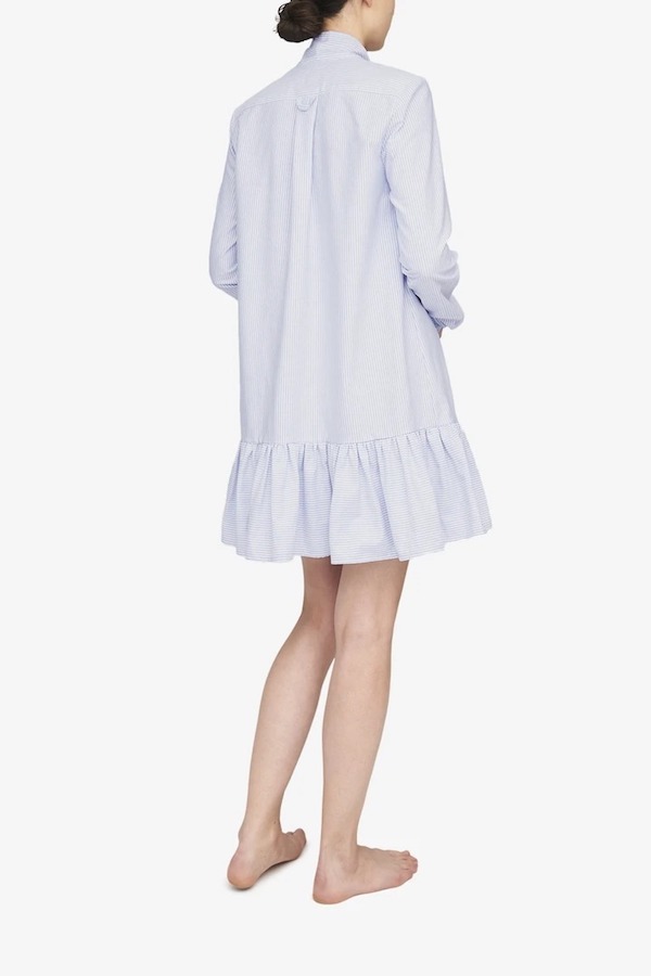 Matlo Atelier x The Sleep Shirt Helena Dress - Blue Oxford Stripe Matlo Atelier x The Sleep Shirt Helena Dress - Blue Oxford Stripe