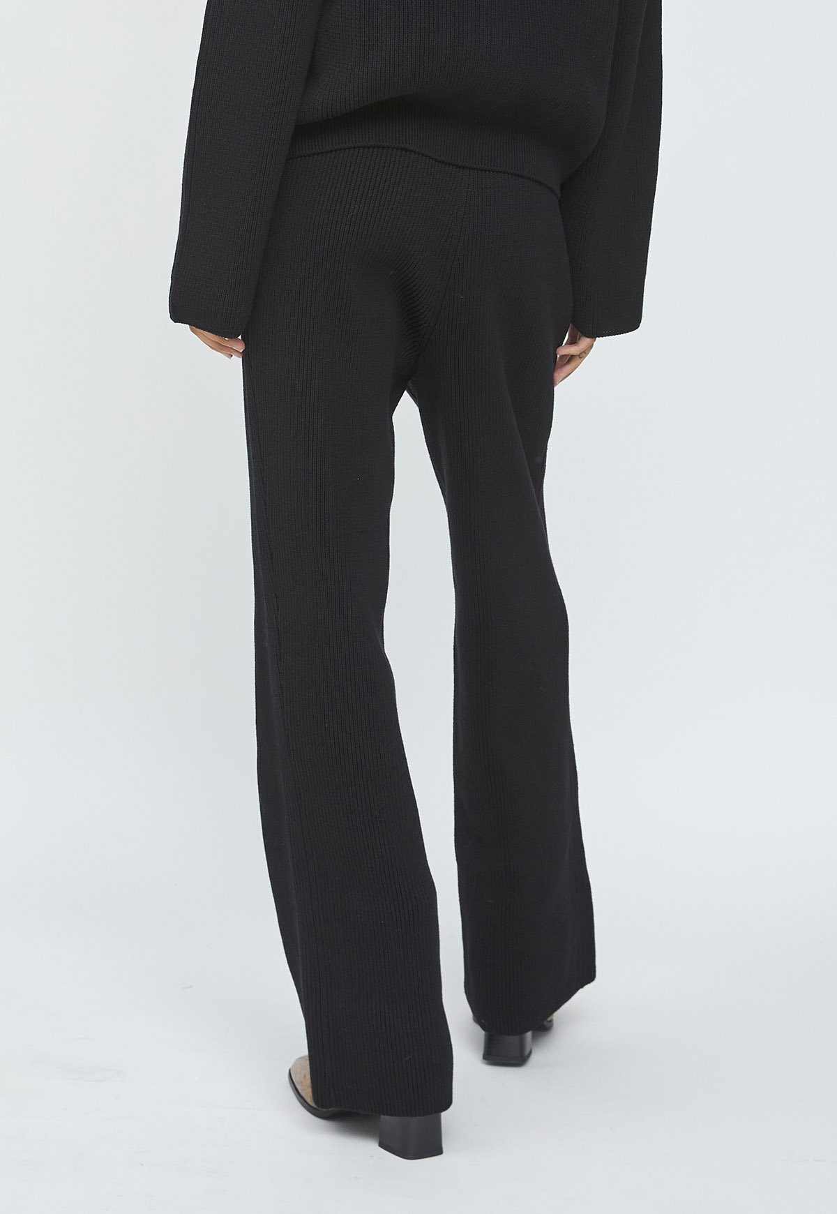 Le17Septembre Sample Sale Cotton Knit Pants - Black - Image 4 of 4