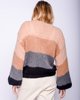 Maiami Mohair big Sweater - Camel/Grey - Thumbnail 6