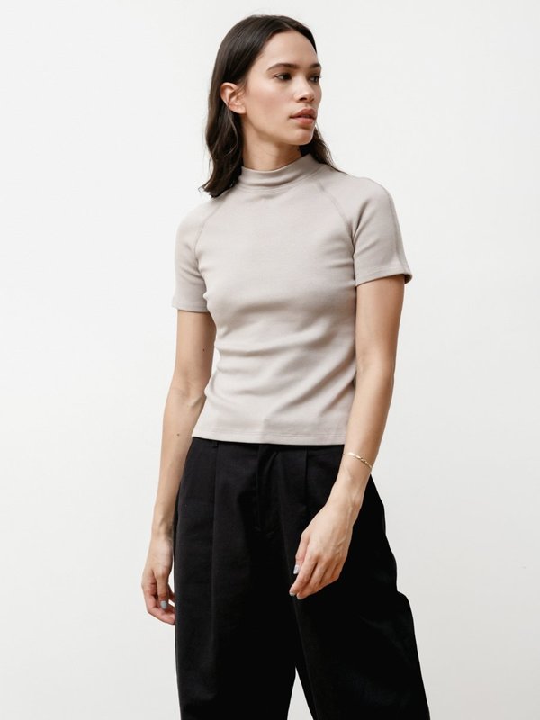 Priory Dive Tee - Stretch Knit Slate Priory Dive Tee - Stretch Knit Slate