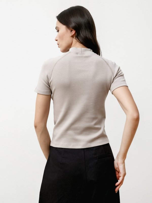 Priory Dive Tee - Stretch Knit Slate Priory Dive Tee - Stretch Knit Slate