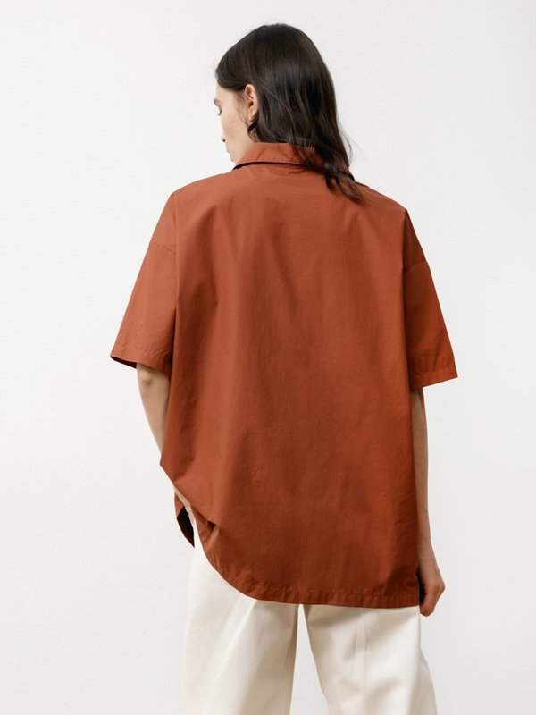 Priory Edition Shirt - Light Poplin Chestnut Priory Edition Shirt - Light Poplin Chestnut