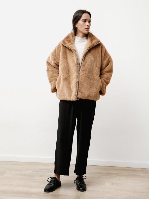 Priory Faux Fur Greatcoat - Camel Priory Faux Fur Greatcoat - Camel