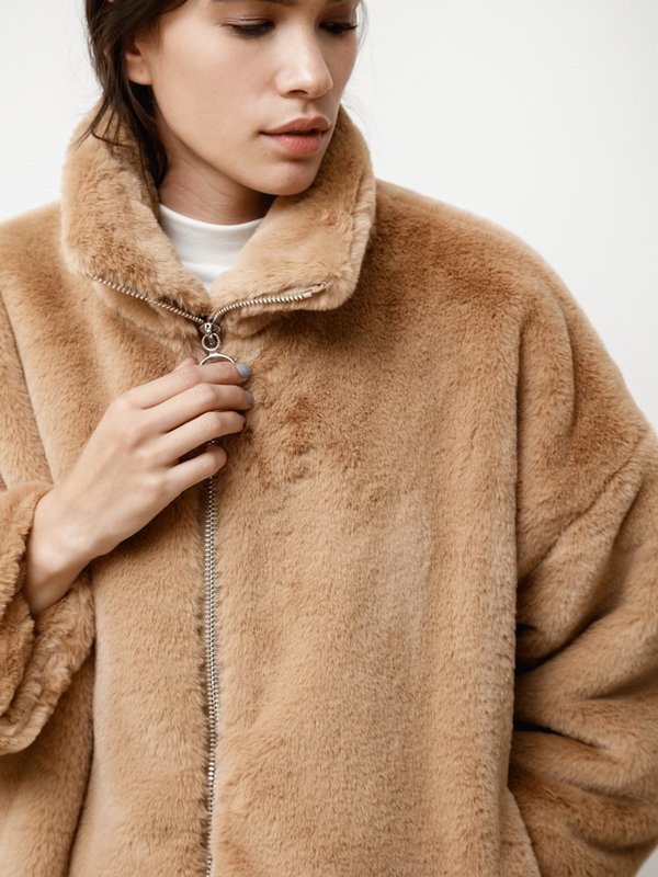 Priory Faux Fur Greatcoat - Camel Priory Faux Fur Greatcoat - Camel