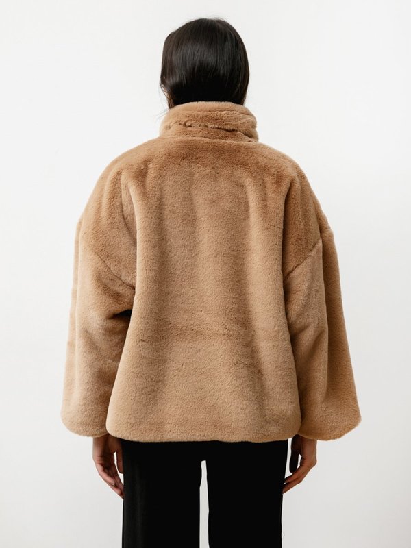 Priory Faux Fur Greatcoat - Camel Priory Faux Fur Greatcoat - Camel
