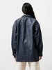 Priory The Vegan Leather Overshirt - Navy - Thumbnail 5
