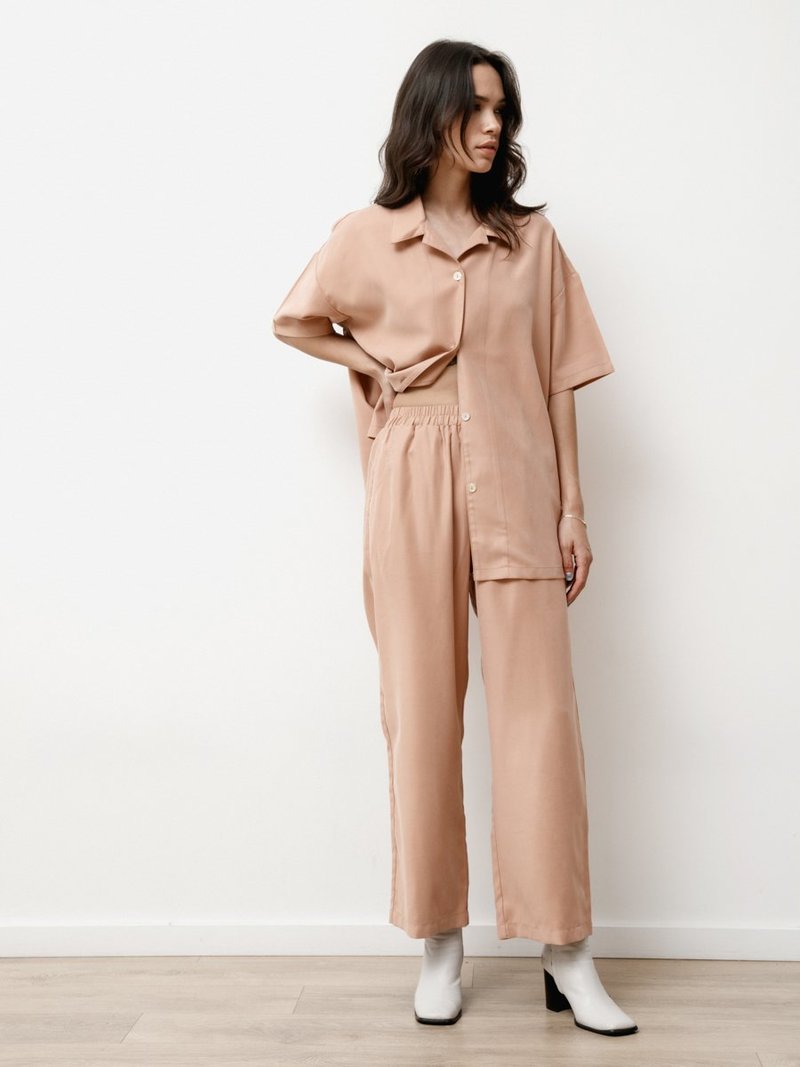 Priory vista pant in modal - dusty pink