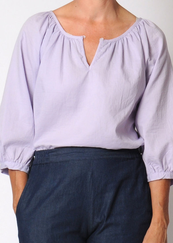 Conifer Reversible Gathered Top - Lavender Conifer Reversible Gathered Top - Lavender