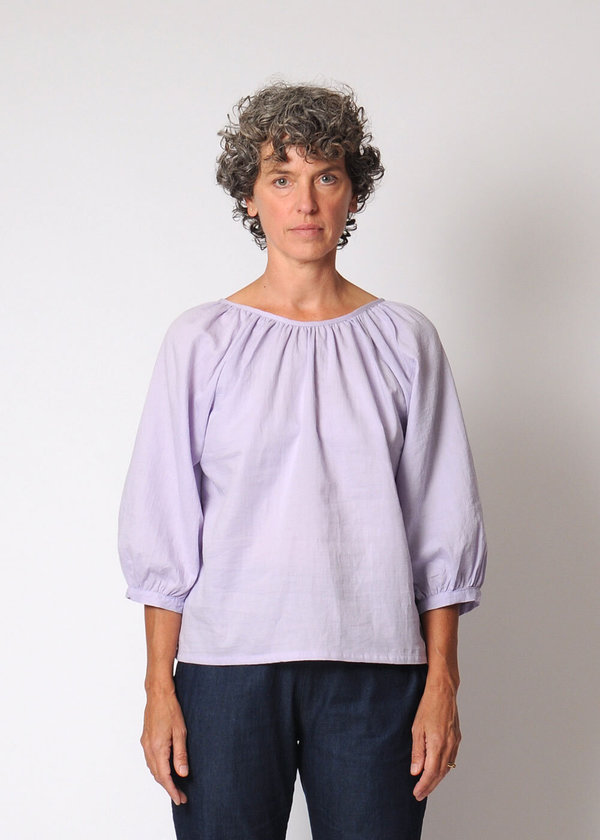 Conifer Reversible Gathered Top - Lavender Conifer Reversible Gathered Top - Lavender