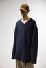 Camiel Fortgens Oversized Heavy Rib Sweater - Blue - Thumbnail 1