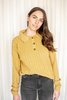 Rita Row Frida Knit Long Sleeve Polo - Mustard Yellow - Thumbnail 1