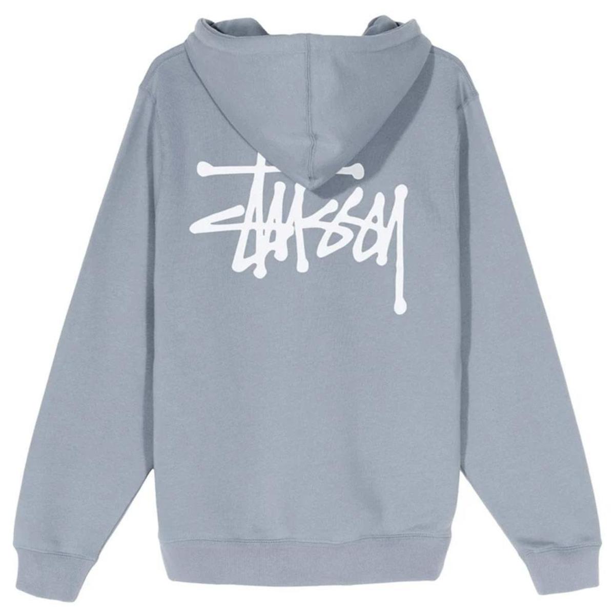 Basic Stussy Hoodie 'Slate' | Garmentory