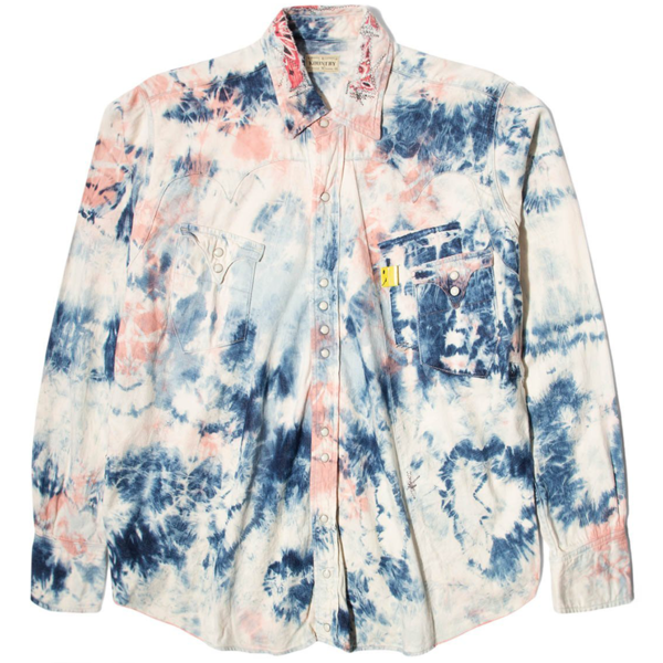 tie dye western shirt