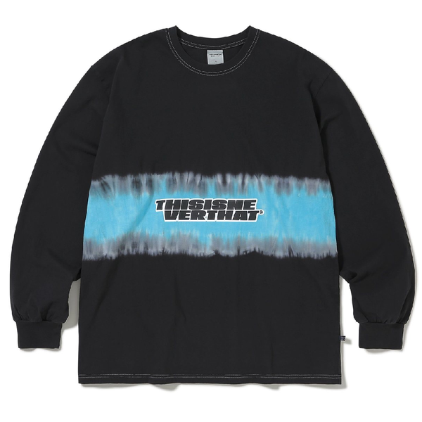 ThisIsNeverThat Striped Tiedye L/S Top - Black ThisIsNeverThat Striped Tiedye L/S Top - Black