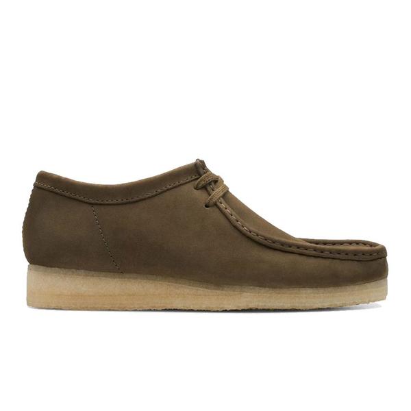 Clarks Wallabee Shoe - Dark Olive Nubuck Clarks Wallabee Shoe - Dark Olive Nubuck