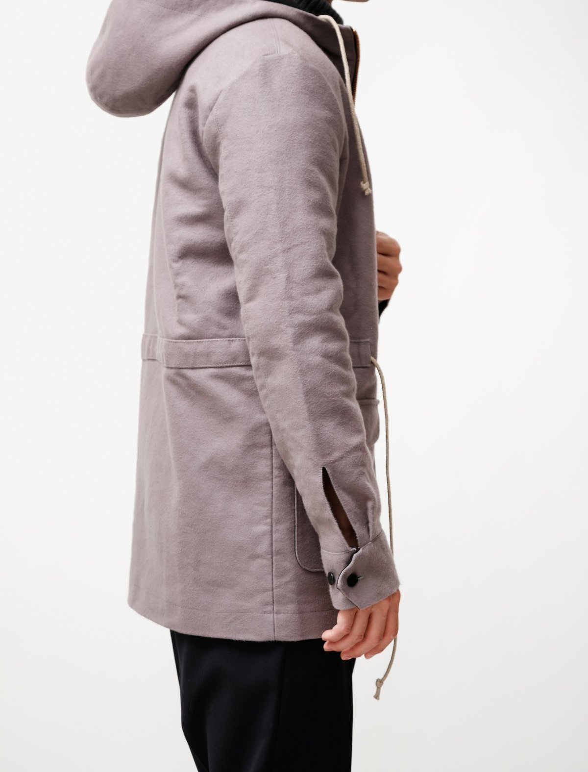 Frank Leder Deutschleder Cotton Parka - lavender  - Image 5 of 5