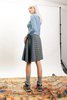 Tillary Skirt in Blue + Grey Check - Thumbnail 3