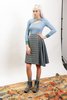 Tillary Skirt in Blue + Grey Check - Thumbnail 4