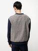 Frank Leder Cotton Mix Sweatshirt - Dark gray/Light gray/Blue - Thumbnail 4
