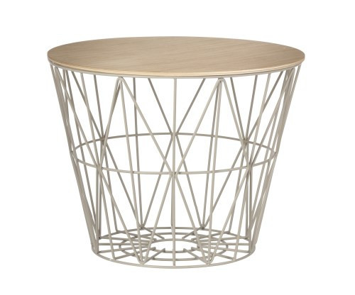 OILED OAK WIRE BASKET TOP - LARGE OILED OAK WIRE BASKET TOP - LARGE