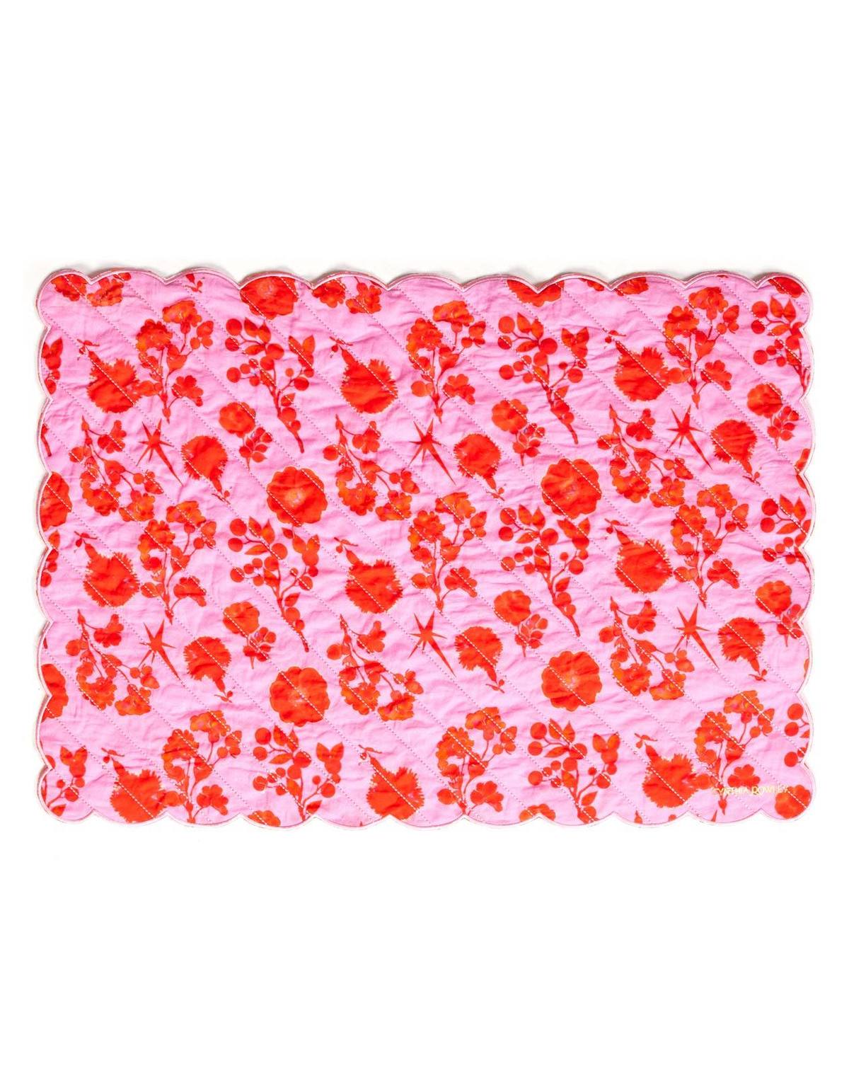Cynthia Rowley Quilted Cotton Placemat PNKRD Garmentory