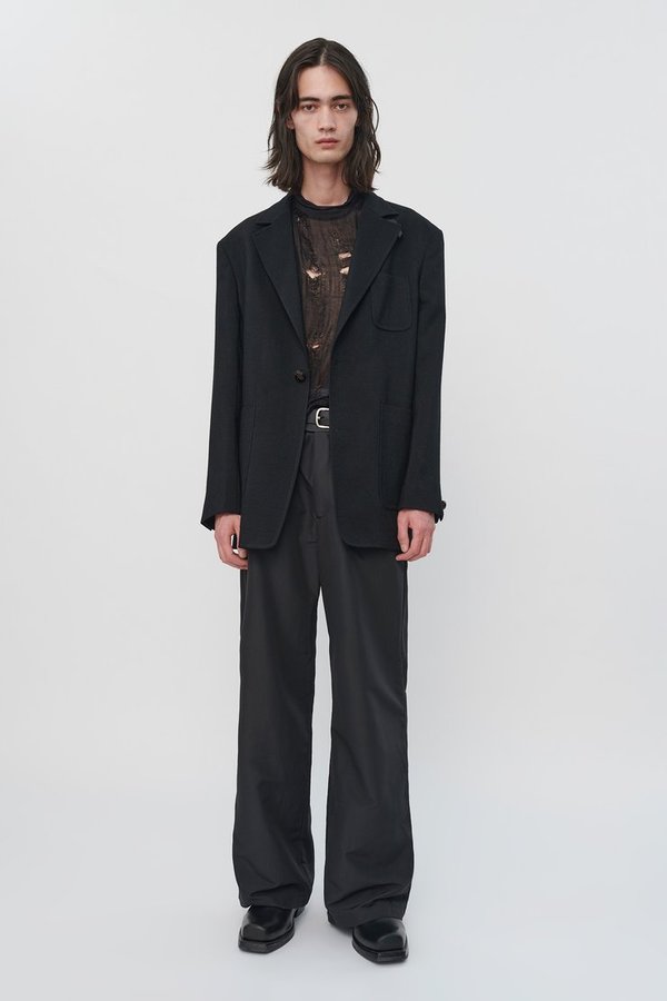 Our Legacy Tavern Blazer in Coarse Wool - Black | Garmentory