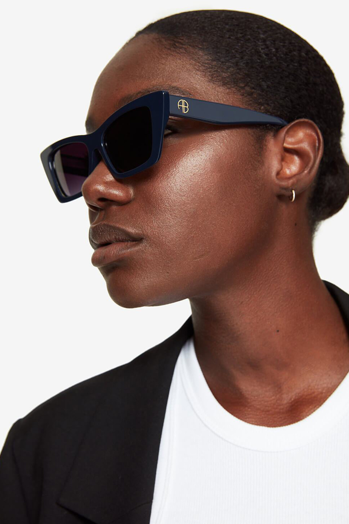 Anine Bing Levi Sunglasses - Navy | Garmentory display picture 2