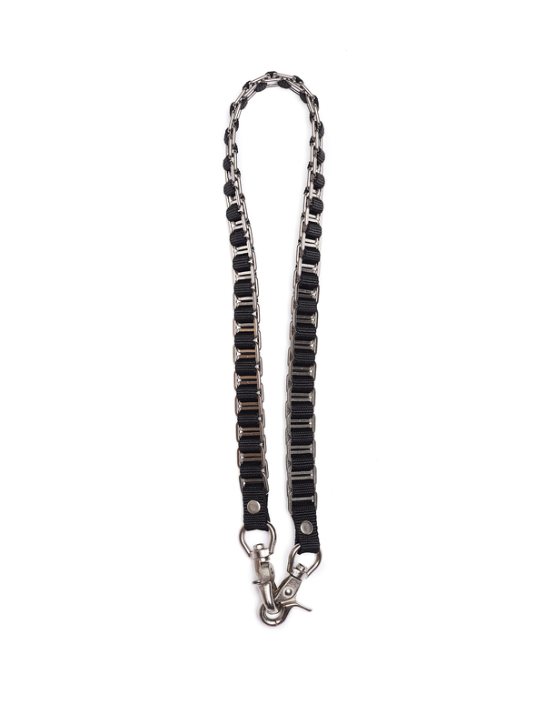 Yohji Yamamoto Long Key Chain With Carbines - Black | Garmentory