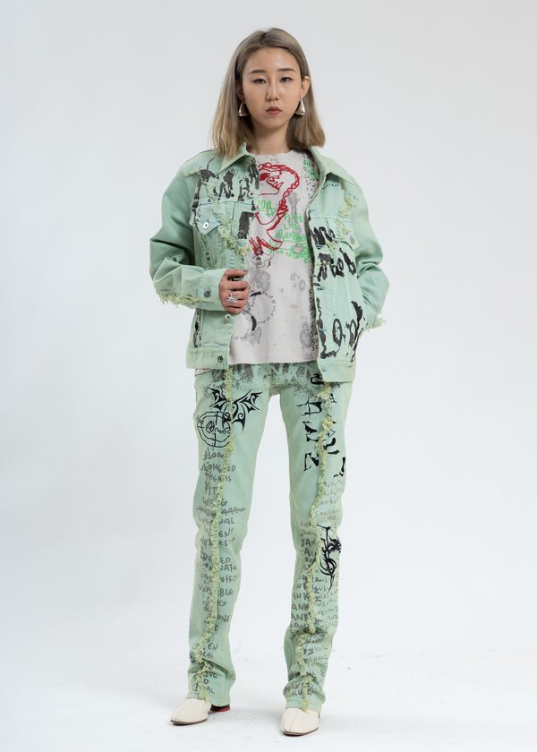 Sankuanz Graffiti Print Sweatpants 【25SS】SANKUANZ サンクアンズ