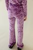 KkCo Crushed Velvet Flare Pant - Iris - Thumbnail 4