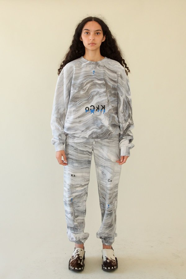 Kk Co Studio Drip Crewneck Sweatshirt 