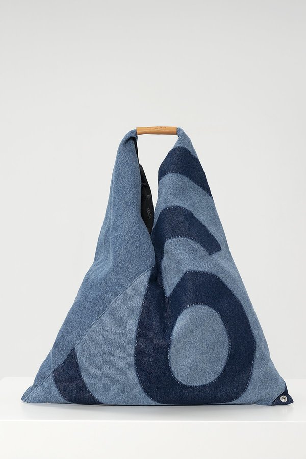 MM6 Maison Margiela Japanese medium denim tote - Blue | Garmentory