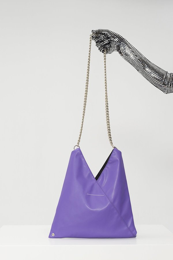MM6 Maison Margiela Metallic sheen crossbody bag - Purple | Garmentory