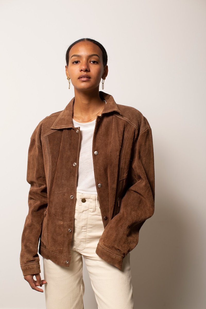 Vintage Suede Jacket - Brown | Garmentory